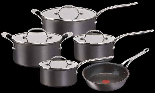 Jamie Oliver Cooks Classics 9-PCE Hard Anodised Cookware Set